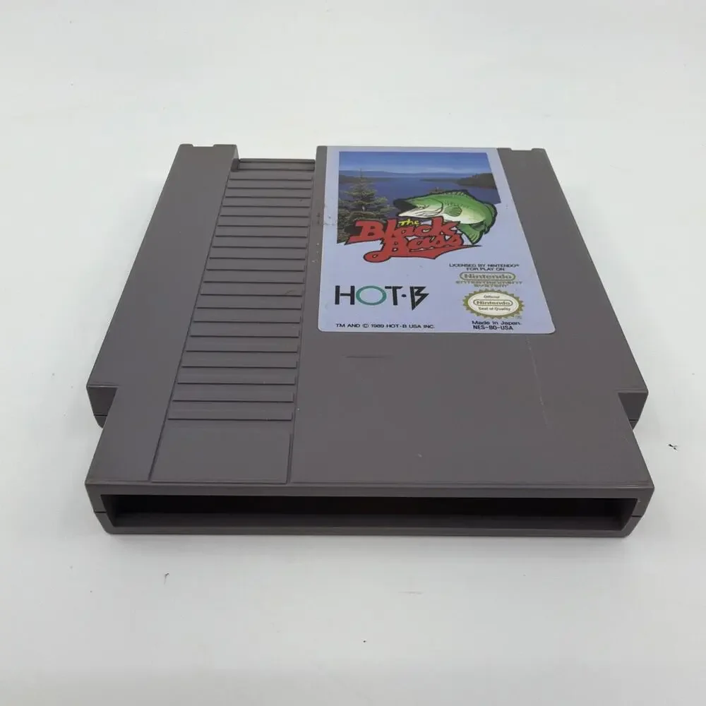 The Black Bass Nintendo NES Original Fishing Game Cartridge Only 1989 Authentic
